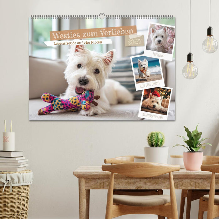 Westies zum Verlieben (CALVENDO Wandkalender 2027)