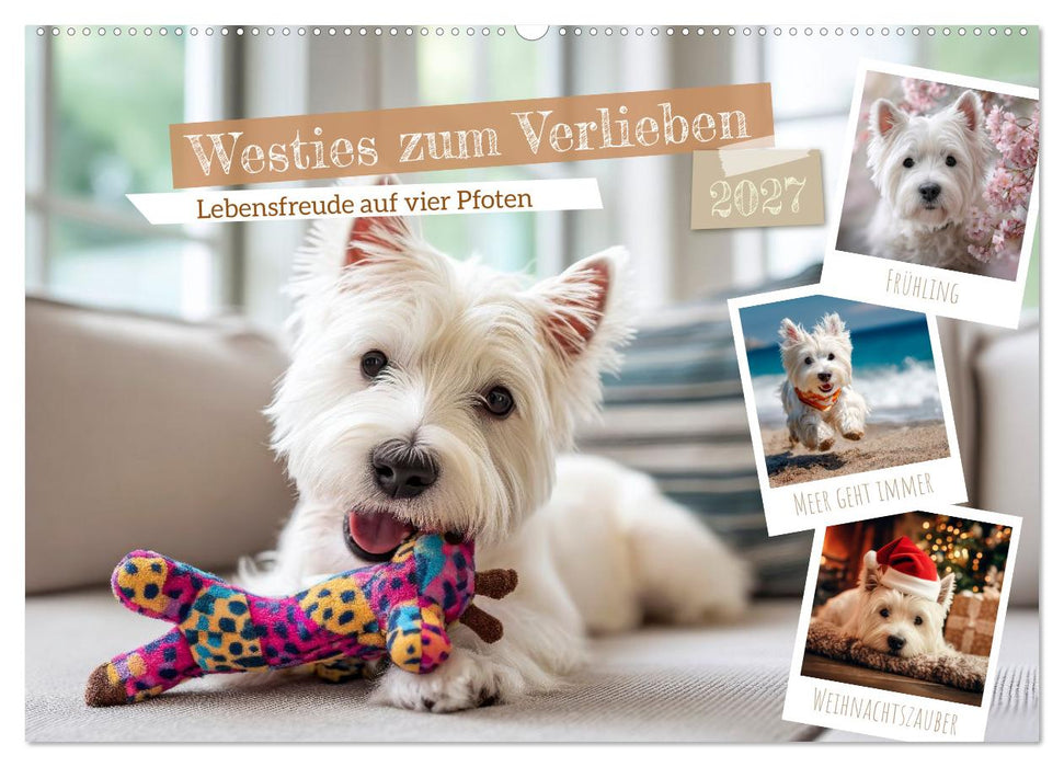 Westies zum Verlieben (CALVENDO Wandkalender 2027)