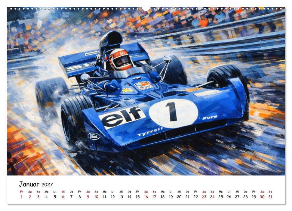Racing in den 1970er Jahren (CALVENDO Premium Wandkalender 2027)