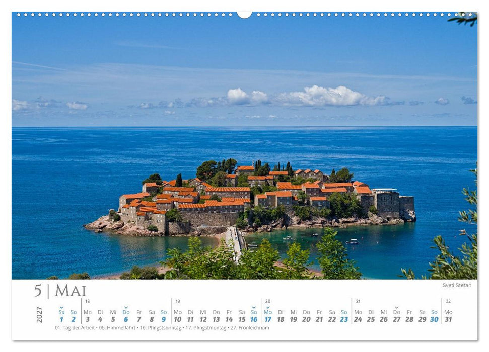 Montenegro - Vielfalt auf wenig Raum (CALVENDO Wandkalender 2027)