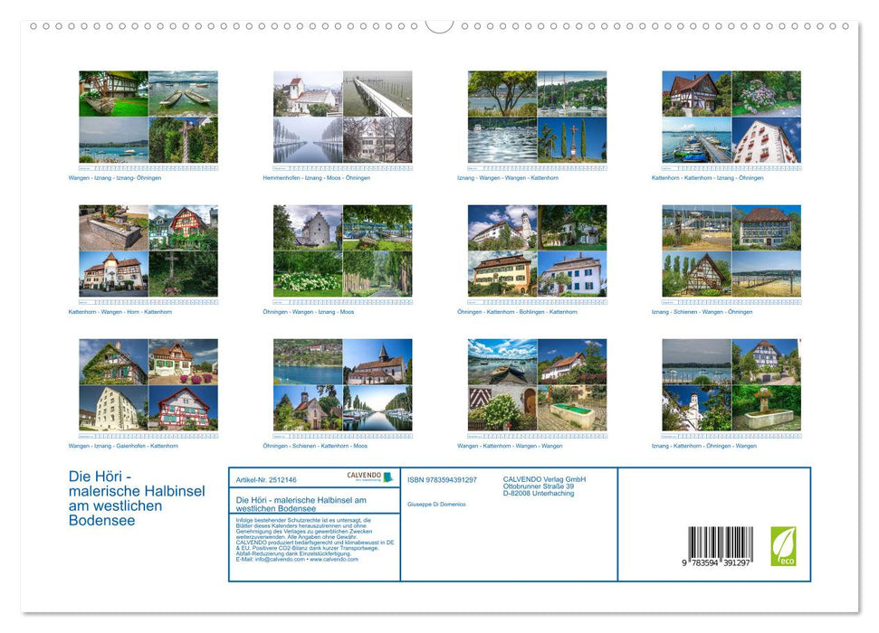 Die Höri - malerische Halbinsel am westlichen Bodensee (CALVENDO Premium Wandkalender 2027)