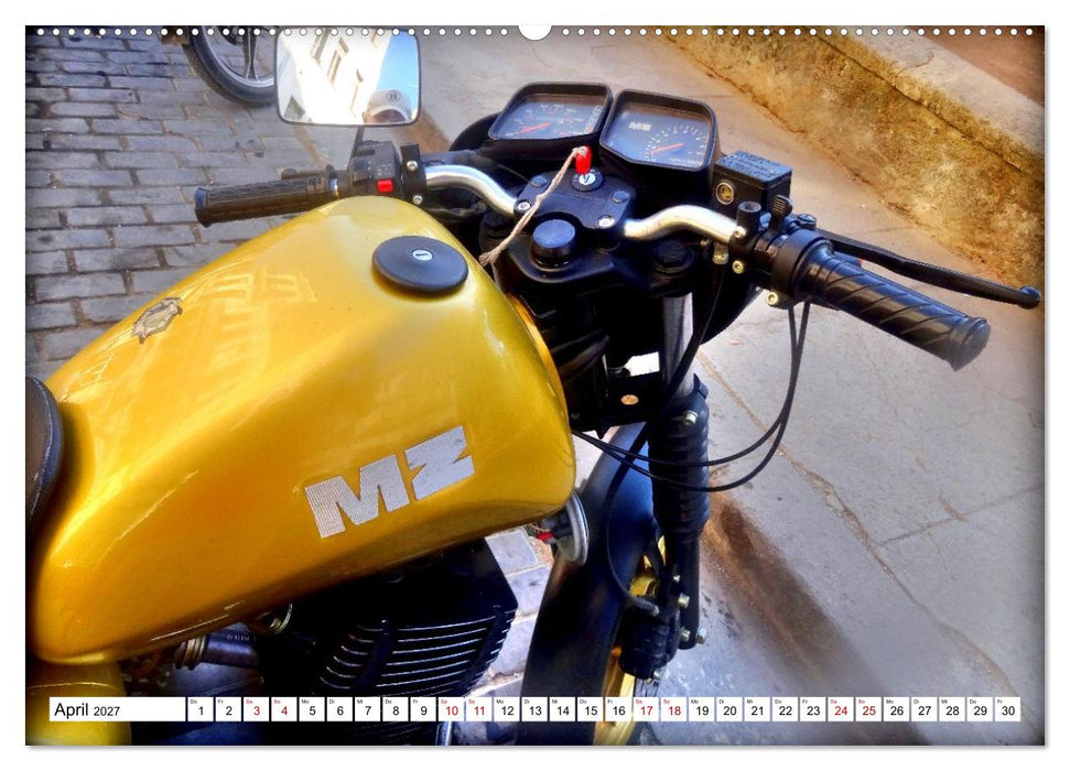 DDR GOLD - Die legendäre MZ in Kuba (CALVENDO Premium Wandkalender 2027)
