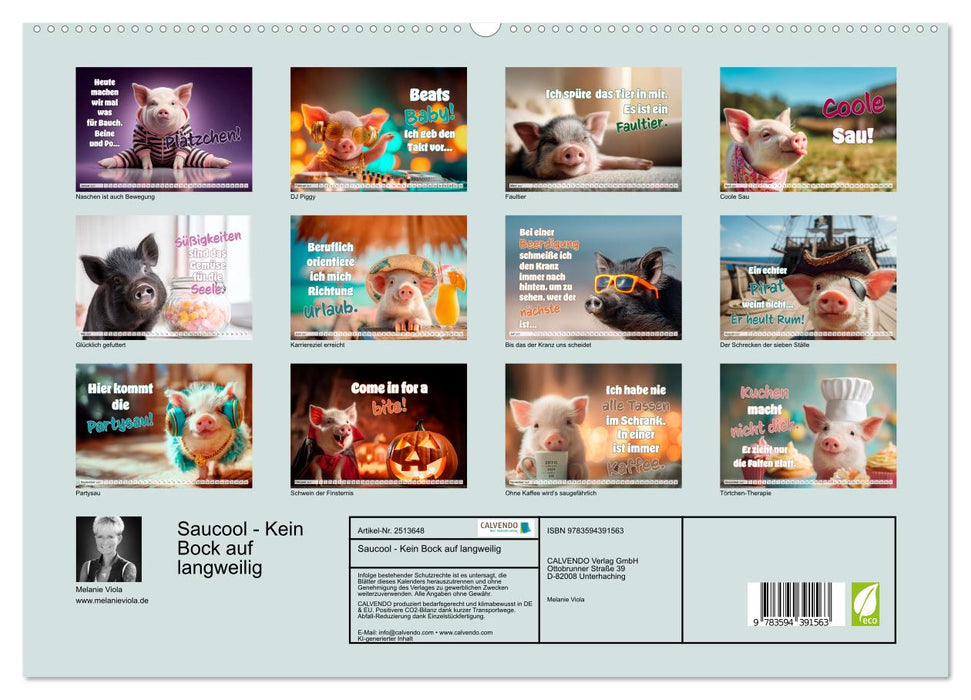Saucool - Kein Bock auf langweilig (CALVENDO Wandkalender 2027)