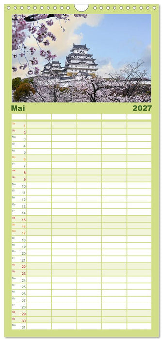 Japans wundervolle Kirschblüte (CALVENDO Familienplaner 2027)