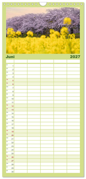 Japans wundervolle Kirschblüte (CALVENDO Familienplaner 2027)
