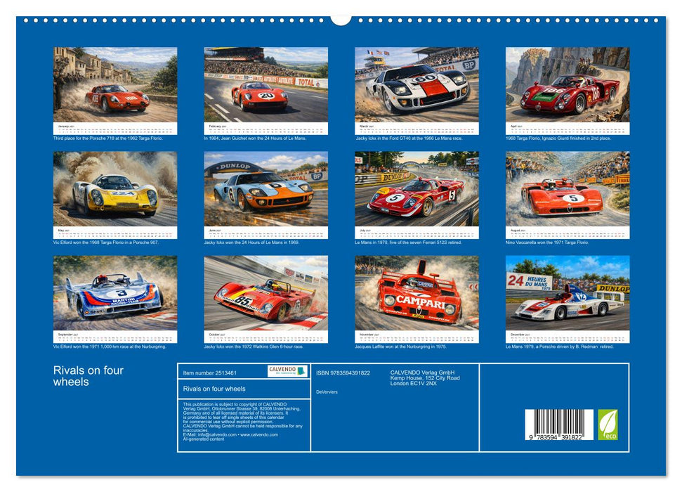 Rivals on four wheels (CALVENDO Premium-Calendar 2027)