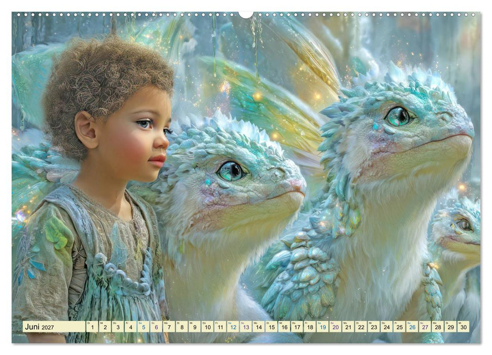 Drachen wie aus dem Märchenland - Träumerische Illustrationen (CALVENDO Premium Wandkalender 2027)