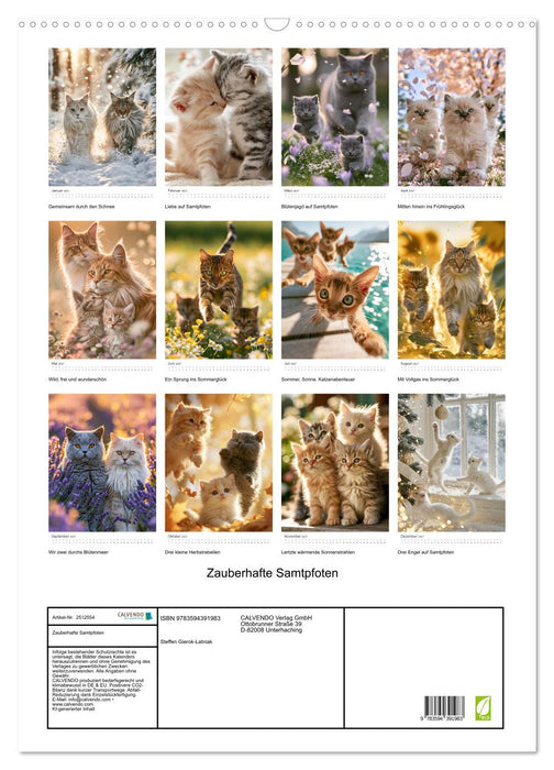 Zauberhafte Samtpfoten (CALVENDO Wandkalender 2027)