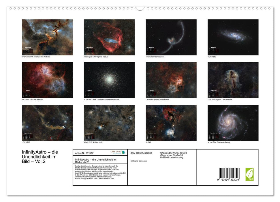 InfinityAstro – die Unendlichkeit im Bild – Vol.2 (CALVENDO Premium Wandkalender 2027)
