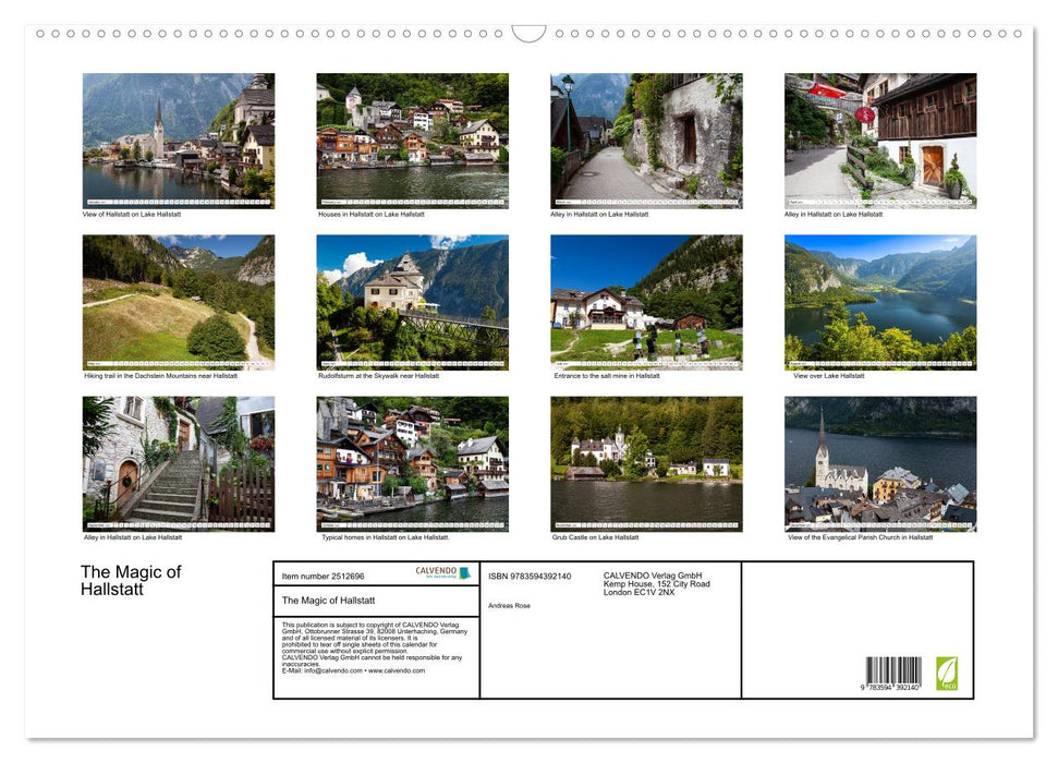 The Magic of Hallstatt (CALVENDO Monthly Calendar 2027)