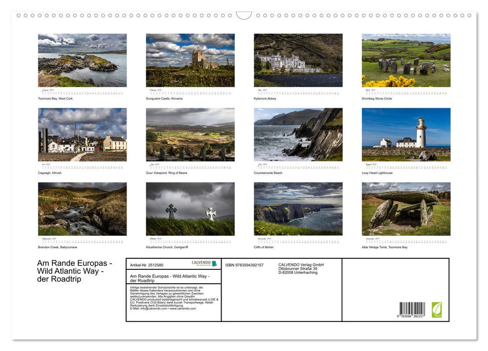 Am Rande Europas - Wild Atlantic Way - der Roadtrip (CALVENDO Wandkalender 2027)