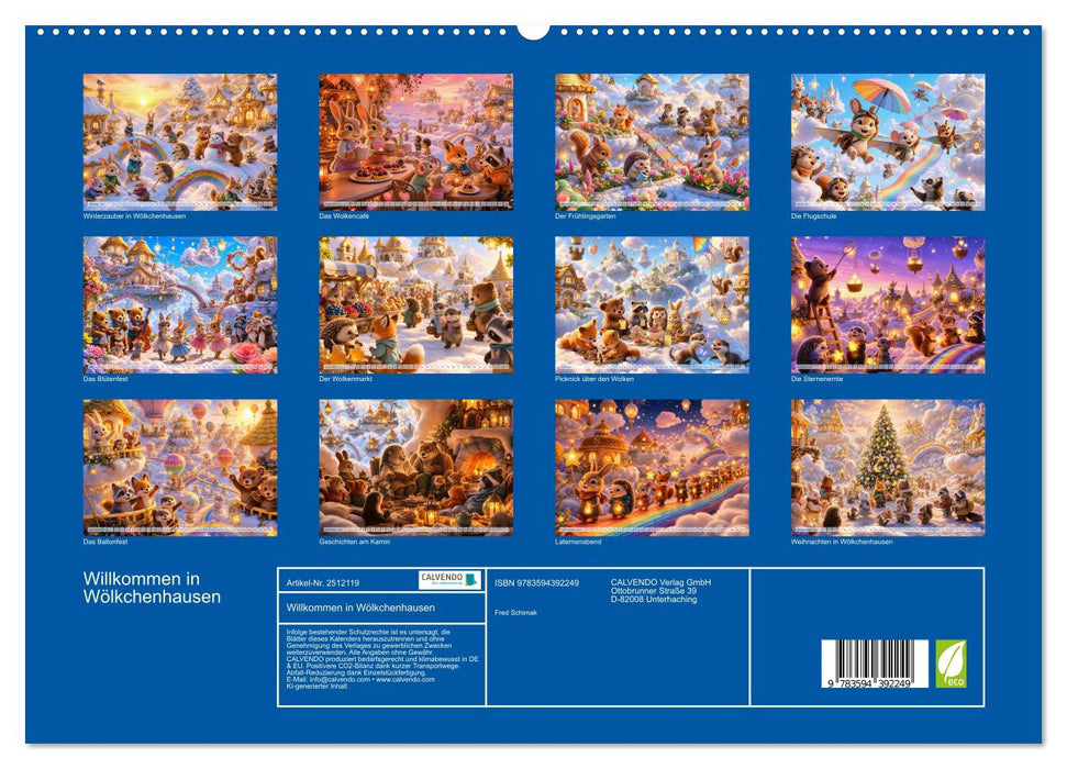 Willkommen in Wölkchenhausen (CALVENDO Premium Wandkalender 2027)