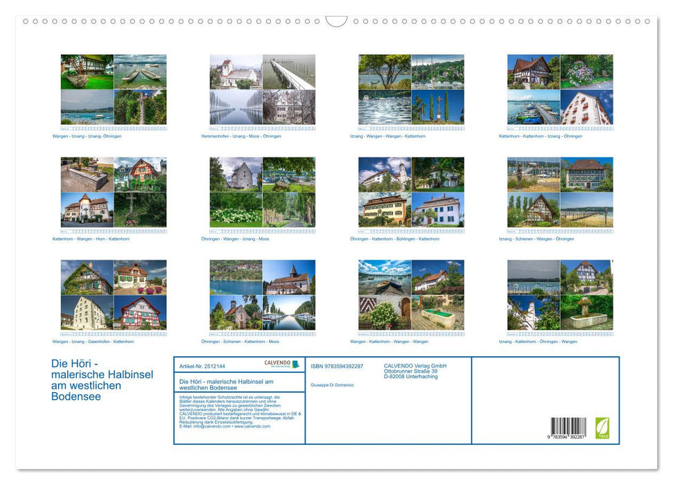 Die Höri - malerische Halbinsel am westlichen Bodensee (CALVENDO Wandkalender 2027)