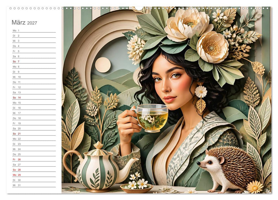 Glück trägt Blumen im Haar (CALVENDO Wandkalender 2027)