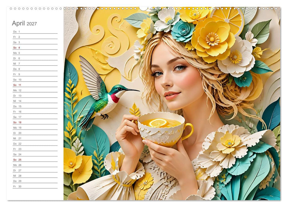 Glück trägt Blumen im Haar (CALVENDO Wandkalender 2027)