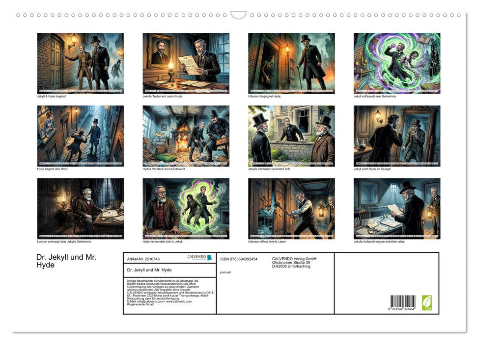 Dr. Jekyll und Mr. Hyde (CALVENDO Wandkalender 2027)