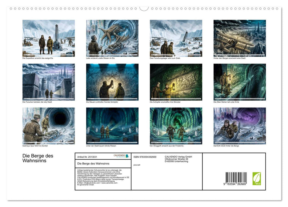 Die Berge des Wahnsinns (CALVENDO Premium Wandkalender 2027)