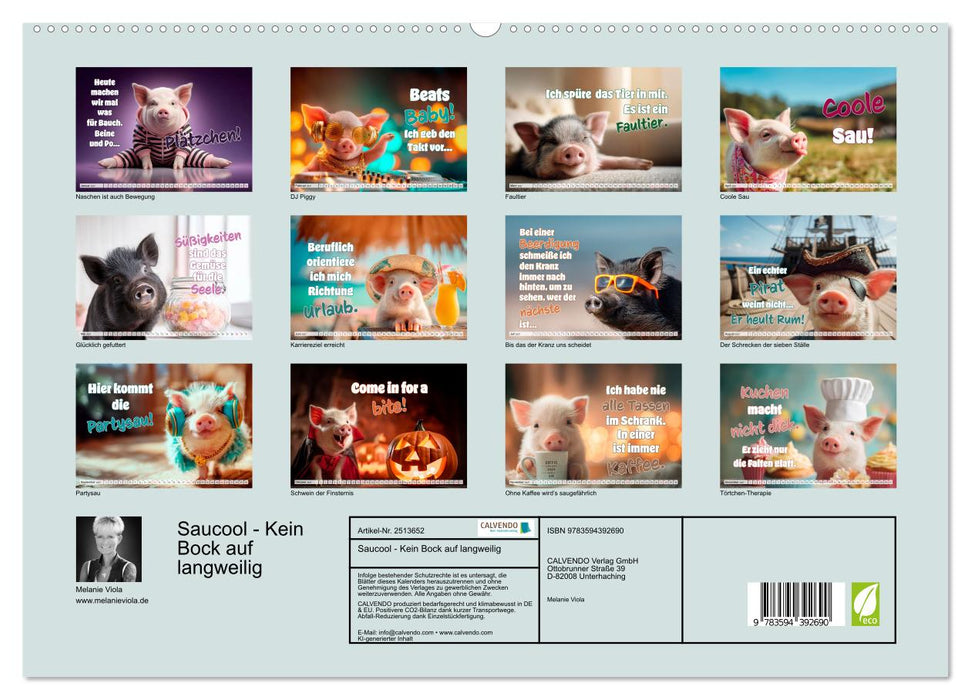 Saucool - Kein Bock auf langweilig (CALVENDO Premium Wandkalender 2027)