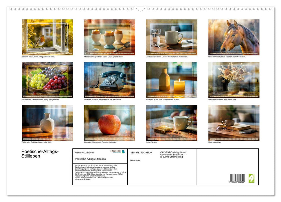 Poetische-Alltags-Stillleben (CALVENDO Wandkalender 2027)