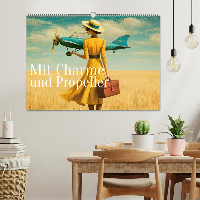 Mit Charme und Propeller (CALVENDO Wandkalender 2027)
