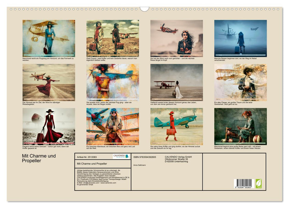 Mit Charme und Propeller (CALVENDO Wandkalender 2027)