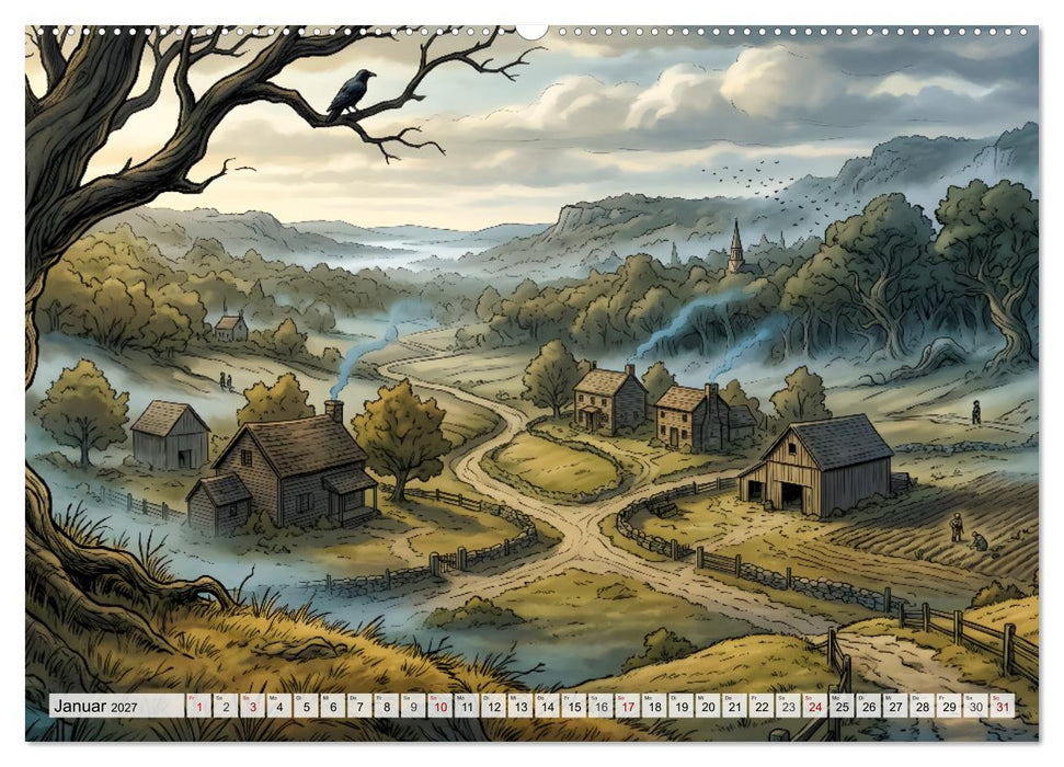 Die Legende von Sleepy Hollow (CALVENDO Wandkalender 2027)