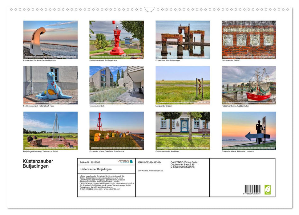 Küstenzauber Butjadingen (CALVENDO Wandkalender 2027)