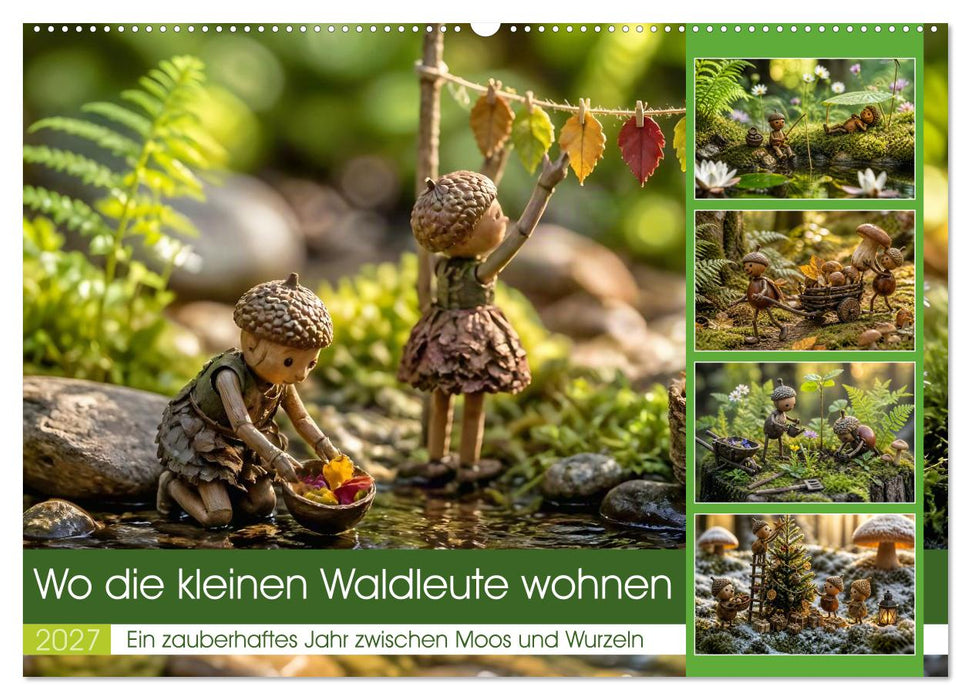 Wo die kleinen Waldleute wohnen (CALVENDO Wandkalender 2027)