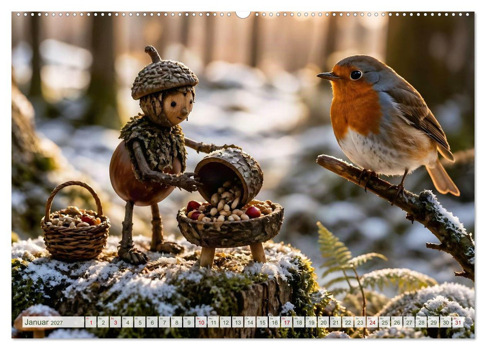Wo die kleinen Waldleute wohnen (CALVENDO Wandkalender 2027)