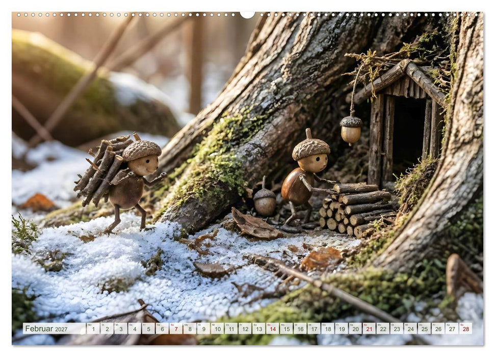 Wo die kleinen Waldleute wohnen (CALVENDO Wandkalender 2027)