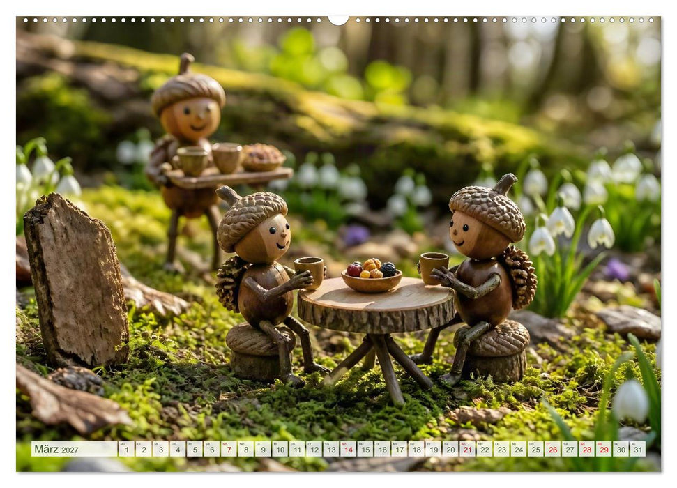 Wo die kleinen Waldleute wohnen (CALVENDO Wandkalender 2027)