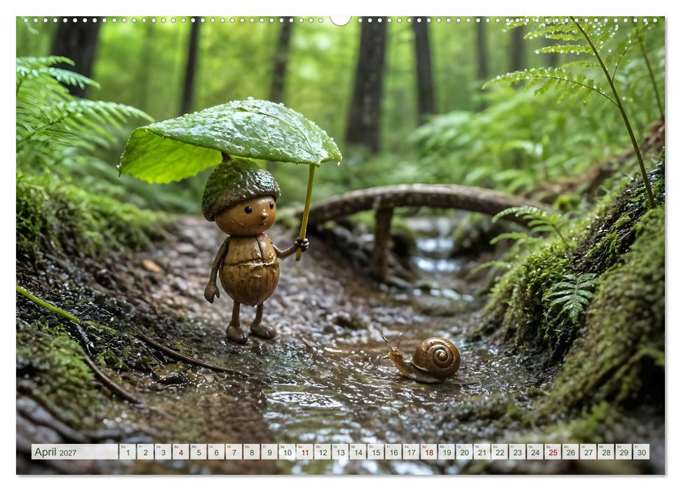 Wo die kleinen Waldleute wohnen (CALVENDO Wandkalender 2027)