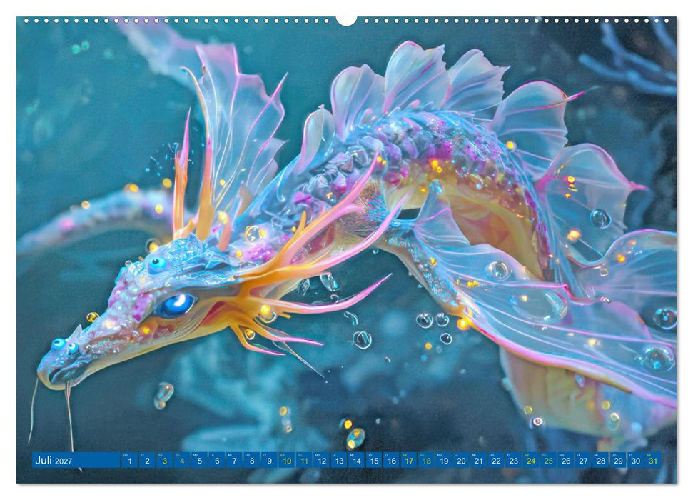 Unterwasserkreaturen - Witzige Fantasiemotive (CALVENDO Premium Wandkalender 2027)