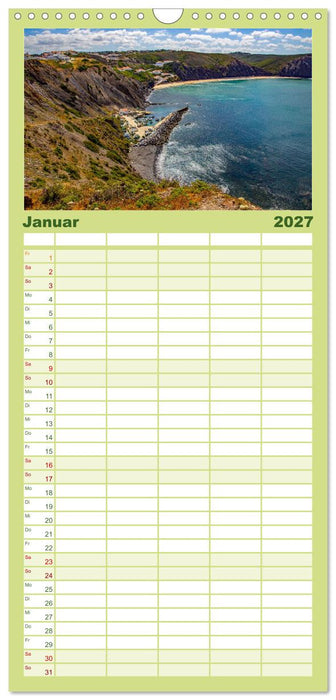 Ein Herz für die Algarve (CALVENDO Familienplaner 2027)