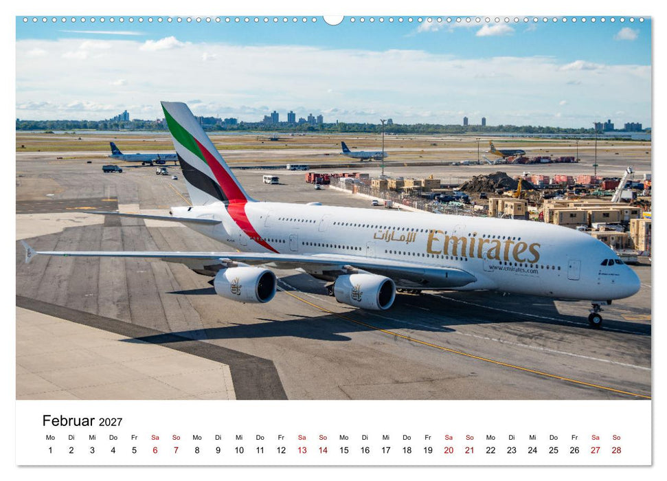 Airbus A380 - König der Lüfte (CALVENDO Premium Wandkalender 2027)