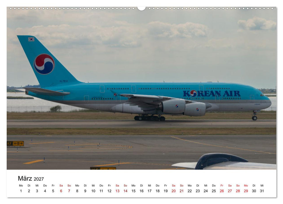 Airbus A380 - König der Lüfte (CALVENDO Premium Wandkalender 2027)