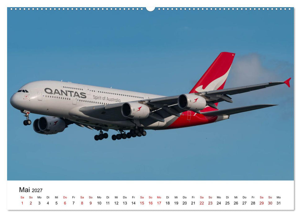 Airbus A380 - König der Lüfte (CALVENDO Premium Wandkalender 2027)