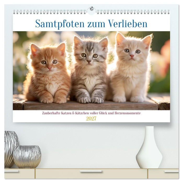 Samtpfoten zum Verlieben (CALVENDO Premium Wandkalender 2027)
