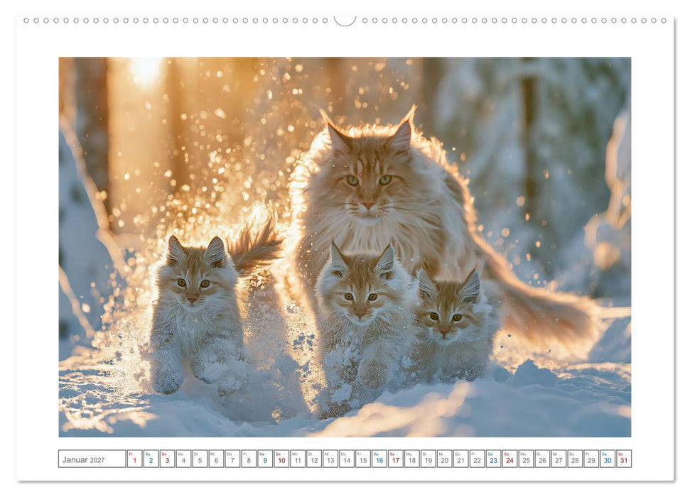 Samtpfoten zum Verlieben (CALVENDO Premium Wandkalender 2027)