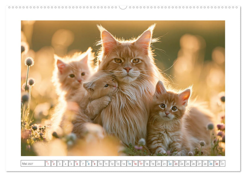 Samtpfoten zum Verlieben (CALVENDO Premium Wandkalender 2027)