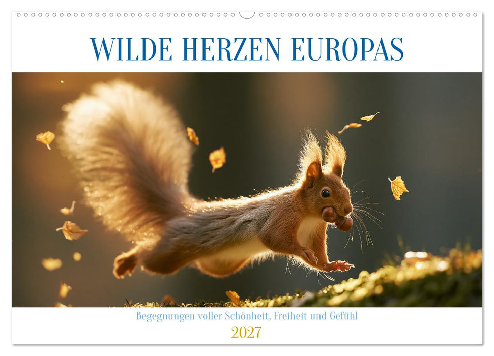 Wilde Herzen Europas (CALVENDO Wandkalender 2027)