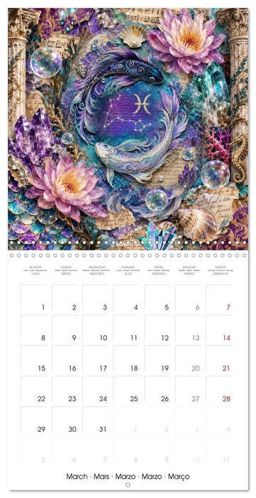 Whimsical Astrology Collage Art (CALVENDO Monthly Calendar 2027)