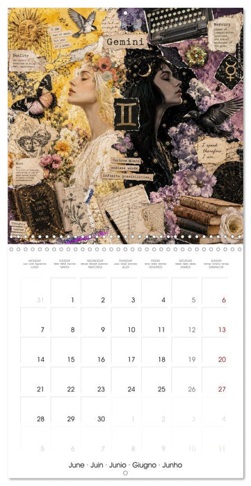 Whimsical Astrology Collage Art (CALVENDO Monthly Calendar 2027)