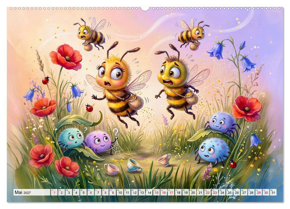 Das Bienenjahr - Von Blüten, Bienenstock und Honig (CALVENDO Premium Wandkalender 2027)