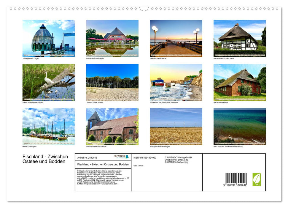 Fischland - Zwischen Ostsee und Bodden (CALVENDO Premium Wandkalender 2027)