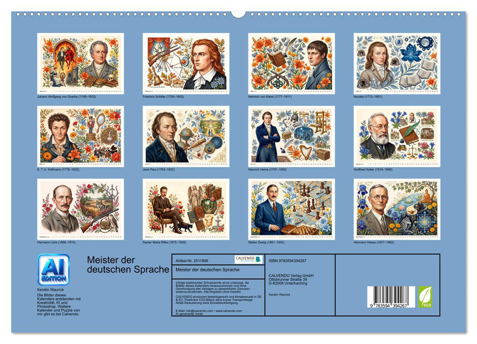Meister der deutschen Sprache (CALVENDO Wandkalender 2027)