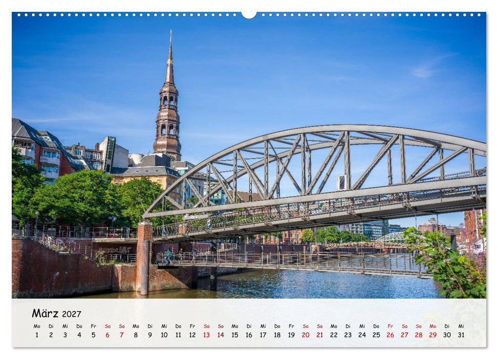 Hamburg - Zwischen Alster und Elbe (CALVENDO Premium Wandkalender 2027)