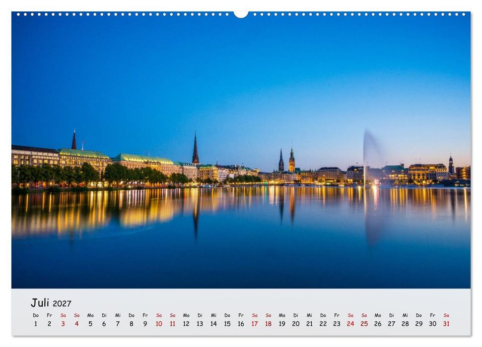 Hamburg - Zwischen Alster und Elbe (CALVENDO Premium Wandkalender 2027)
