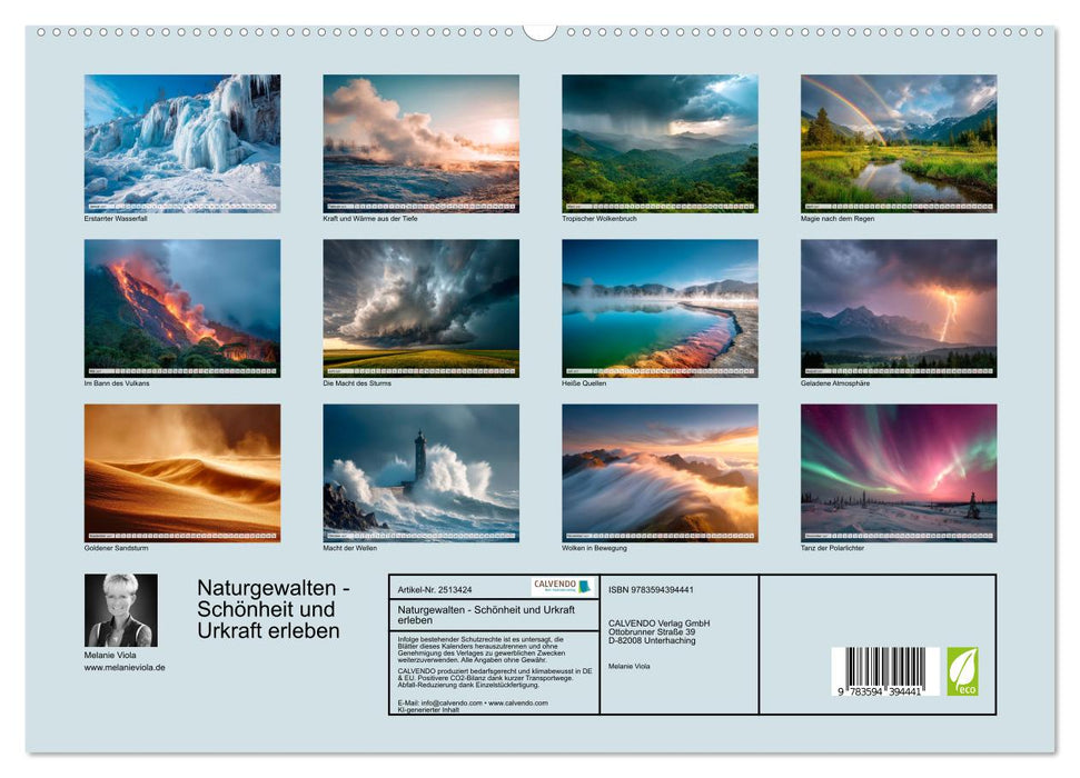Naturgewalten - Schönheit und Urkraft erleben (CALVENDO Wandkalender 2027)