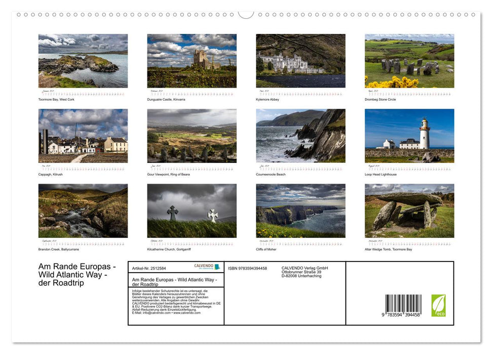 Am Rande Europas - Wild Atlantic Way - der Roadtrip (CALVENDO Premium Wandkalender 2027)
